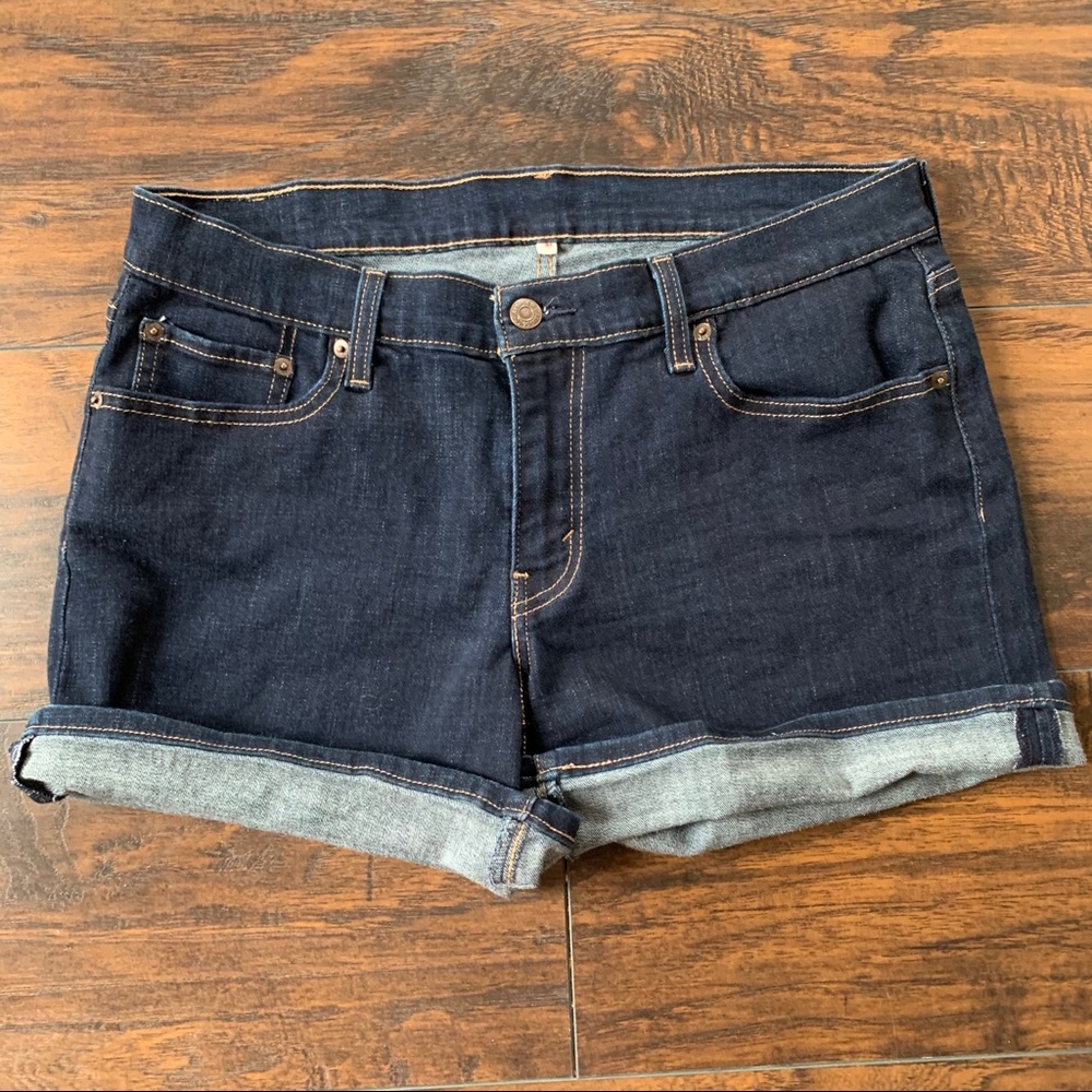 Levi's Mid Length Rolled Cuff Shorts